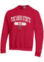 Ohio State Buckeyes Champion Dad Pill Crew Sweatshirt - Red
