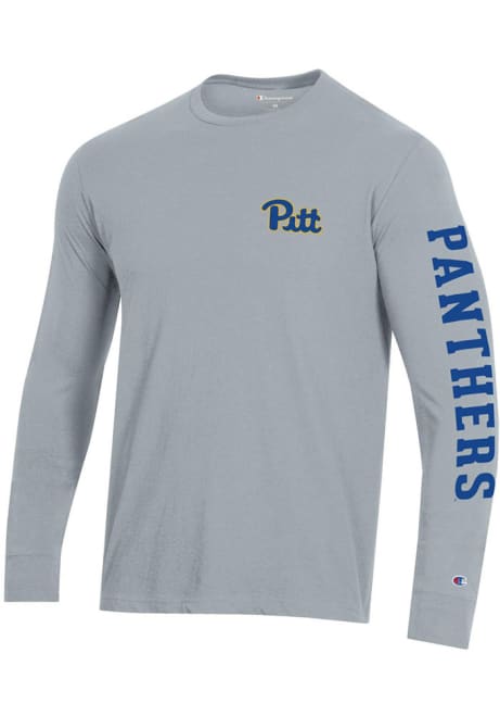 Mens Pitt Panthers Grey Champion Stadium Tee