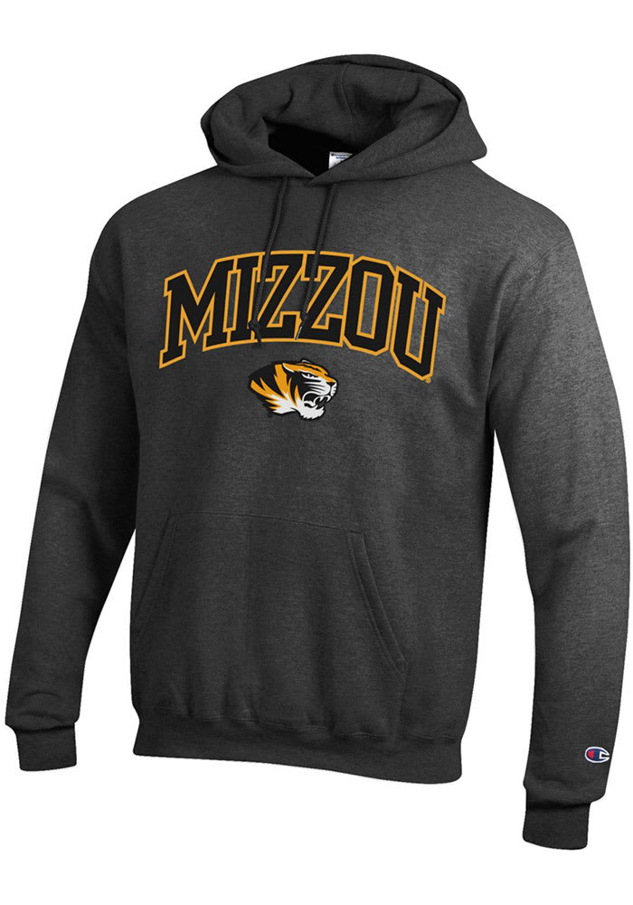 Champion Missouri Tigers Mens Arch Logo Hoodie CHARCOAL