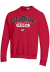 Main image for Champion Georgia Bulldogs Mens Red Grandpa Pill Long Sleeve Crew Sweatshirt