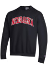 Main image for Champion Nebraska Cornhuskers Mens Black Arch Long Sleeve Crew Sweatshirt