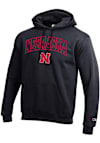 Main image for Mens Nebraska Cornhuskers Black Champion Arch Mascot Hooded Sweatshirt