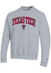 Main image for Champion Texas Tech Red Raiders Mens Grey Arch Logo Long Sleeve Crew Sweatshirt