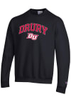Main image for Champion Drury Panthers Mens Black Arch Mascot Long Sleeve Crew Sweatshirt
