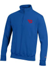 Main image for Champion Dayton Flyers Mens Blue Fleece Long Sleeve 1/4 Zip Pullover
