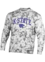 K-State Wildcats Champion Crush Tie Dye Crew Sweatshirt - Grey