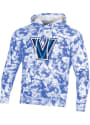 Villanova Wildcats Champion Crush Tie Dye Hooded Sweatshirt - Blue