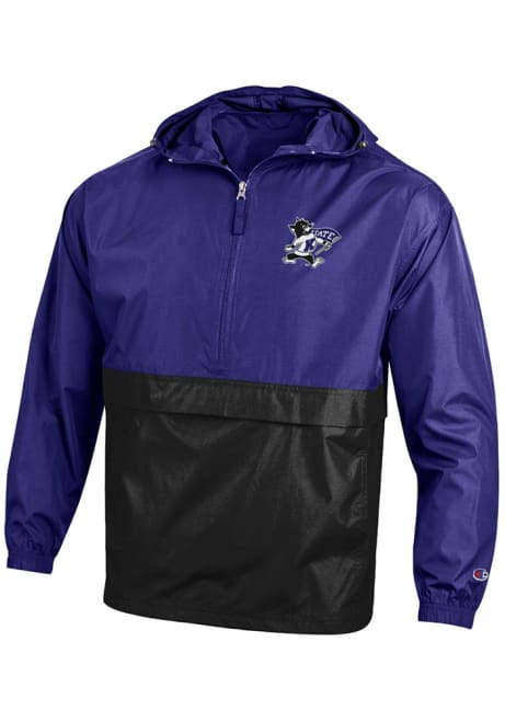 Mens K-State Wildcats Purple Champion Logo Light Weight Jacket