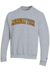 Main image for Champion Michigan Tech Huskies Mens Grey Arch Twill Powerblend Long Sleeve Crew Sweatshirt
