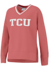 Main image for Champion TCU Horned Frogs Womens Pink Vintage Wash Reverse Weave Crew Sweatshirt
