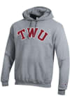 Main image for Champion Texas Womans University Mens Grey Arch Name Long Sleeve Hoodie