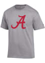 Alabama Crimson Tide Champion Big Logo T Shirt - Grey