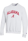 Main image for Champion Alabama Crimson Tide Mens White Arch Mascot Long Sleeve Crew Sweatshirt