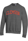 Main image for Champion Clemson Tigers Mens Charcoal Arch Tackle Long Sleeve Crew Sweatshirt