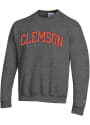 Clemson Tigers Champion Arch Tackle Crew Sweatshirt - Charcoal