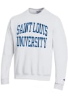 Main image for Champion Saint Louis Billikens Mens White Arch Mascot Long Sleeve Crew Sweatshirt
