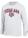 Texas A&M Aggies Champion Arch Mascot T Shirt - White