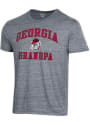 Georgia Bulldogs Champion Grandpa #1 Fashion T Shirt - Grey