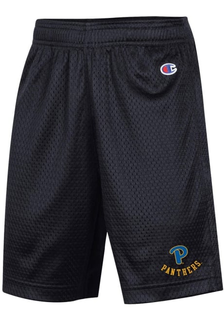 Youth Pitt Panthers Black Champion Primary Logo Shorts