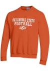 Main image for Champion Oklahoma State Cowboys Mens Orange Primary Team Football Long Sleeve Crew Sweatshirt