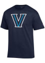 Villanova Wildcats Champion Primary Team Logo T Shirt - Navy Blue