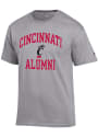 Cincinnati Bearcats Champion ARCH LOGO ALUMNI T Shirt - Grey
