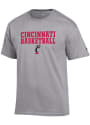 Cincinnati Bearcats Champion BASKETBALL T Shirt - Grey