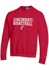 Main image for Champion Cincinnati Bearcats Mens Red BASKETBALL Long Sleeve Crew Sweatshirt
