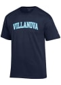 Villanova Wildcats Champion Arch Name T Shirt - Navy Blue
