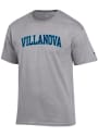 Villanova Wildcats Champion Arch Name T Shirt - Grey