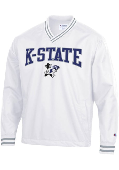 Mens K-State Wildcats White Champion Scout Pullover Jackets