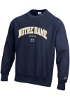 Main image for Champion Notre Dame Fighting Irish Mens Navy Blue Arch Long Sleeve Crew Sweatshirt