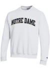 Main image for Champion Notre Dame Fighting Irish Mens White Arch Long Sleeve Crew Sweatshirt