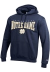Main image for Champion Notre Dame Fighting Irish Mens Navy Blue Wordmark Long Sleeve Hoodie