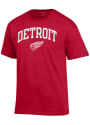 Detroit Red Wings Champion Arch Name Mascot T Shirt - Red