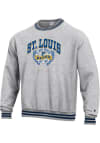 Main image for Champion St Louis Blues Mens Grey REVERSE WEAVE Long Sleeve Fashion Sweatshirt
