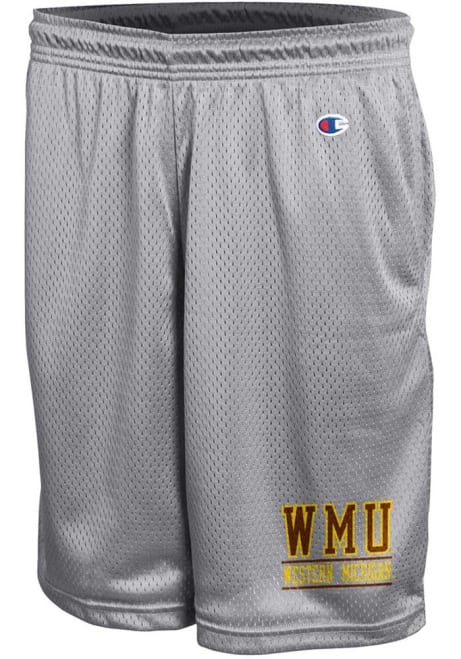 Mens Western Michigan Broncos Grey Champion Mesh Shorts