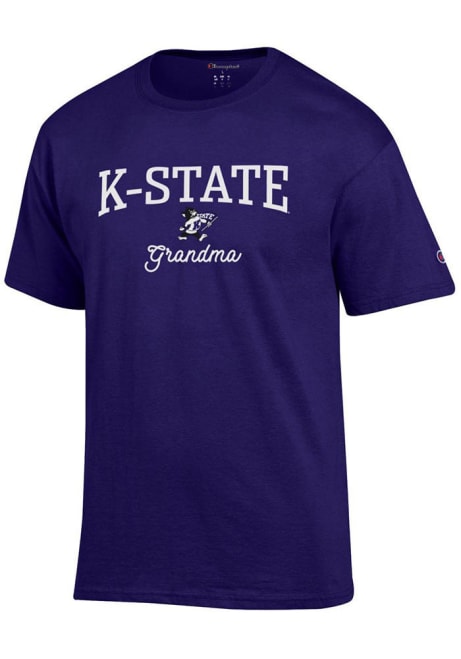 K-State Wildcats Purple Champion Grandma Willie Short Sleeve T-Shirt
