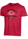 Cincinnati Bearcats Champion Retro Basketball T Shirt - Red