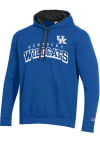Main image for Champion Kentucky Wildcats Mens Blue Stadium Flat Name Long Sleeve Hoodie