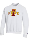 Main image for Champion Iowa State Cyclones Mens White Versa Twill Long Sleeve Crew Sweatshirt
