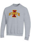 Main image for Champion Iowa State Cyclones Mens Grey Versa Twill Long Sleeve Crew Sweatshirt