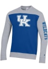 Main image for Champion Kentucky Wildcats Mens Grey Yoke Colorblocked Long Sleeve Crew Sweatshirt