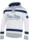 Main image for Champion Penn State Nittany Lions Mens White Big Stripe Hockey Long Sleeve Hoodie