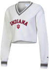 Main image for Champion Indiana Hoosiers Womens White RW Cropped Crew Sweatshirt