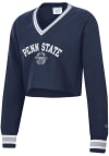 Main image for Champion Penn State Nittany Lions Womens Navy Blue RW Cropped Crew Sweatshirt