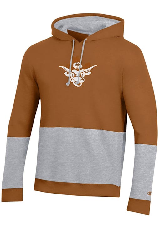 Champion Texas Longhorns Mens TEXASORANGE Big Stripe Hoodie 14759172