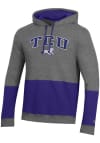 Main image for Champion TCU Horned Frogs Mens Charcoal Big Stripe Long Sleeve Hoodie