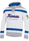 Main image for Champion Kansas Jayhawks Mens Blue Big Stripe Hockey Long Sleeve Hoodie