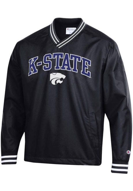 Mens K-State Wildcats Black Champion Scout Pullover Jackets